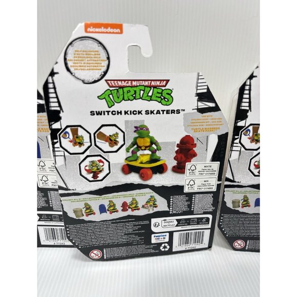 TMNT Switch Kick Skaters Self-Stabilizing Skateboard Collect All 4 Characters - Picture 7 of 10
